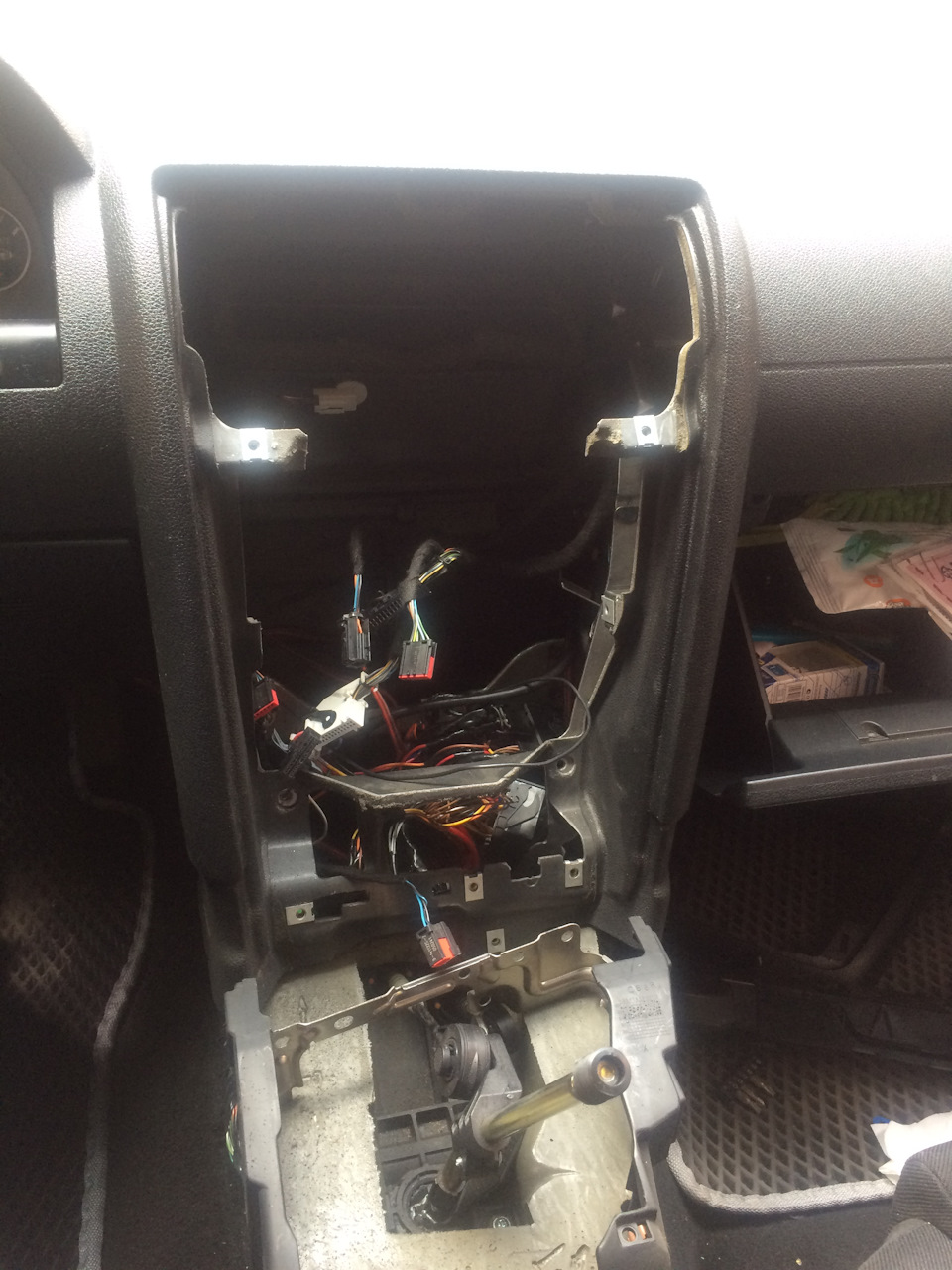 2 DIN магнитола, доработка консоли — Ford Mondeo III, 2 л, 2005 года ...