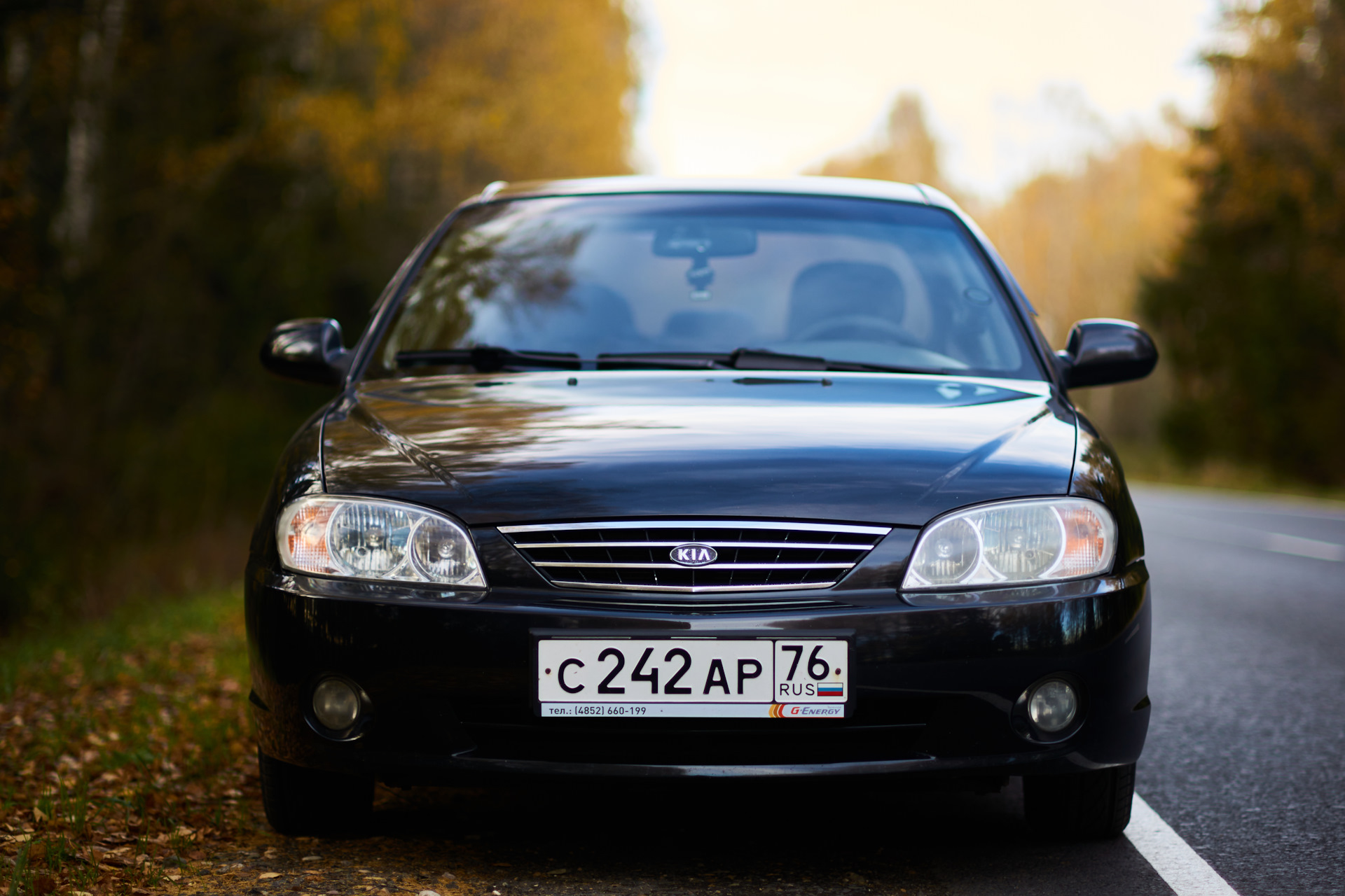 Фото kia spectra черного цвета