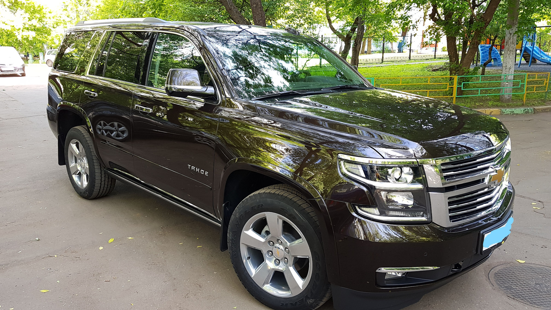 Продажа Chevrolet Tahoe (GMT K2UXX) 2017 (бензин, АКПП) — с историей  обслуживания — DRIVE2.RU