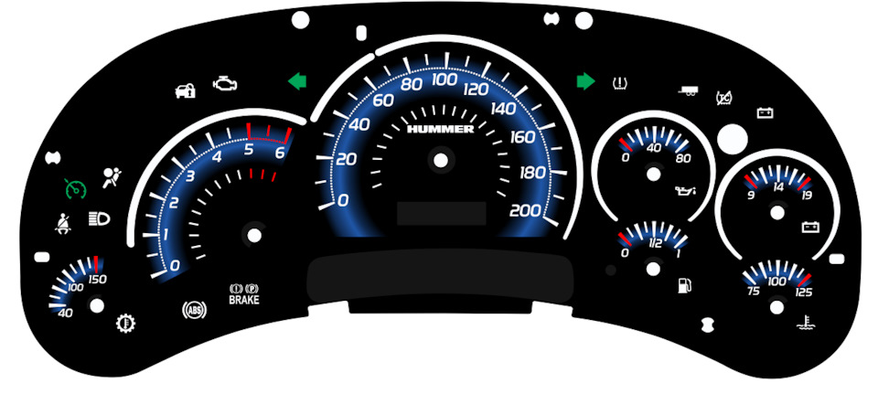 Щиток приборов с изменением дизайна плавным розжигом и переводом в ...