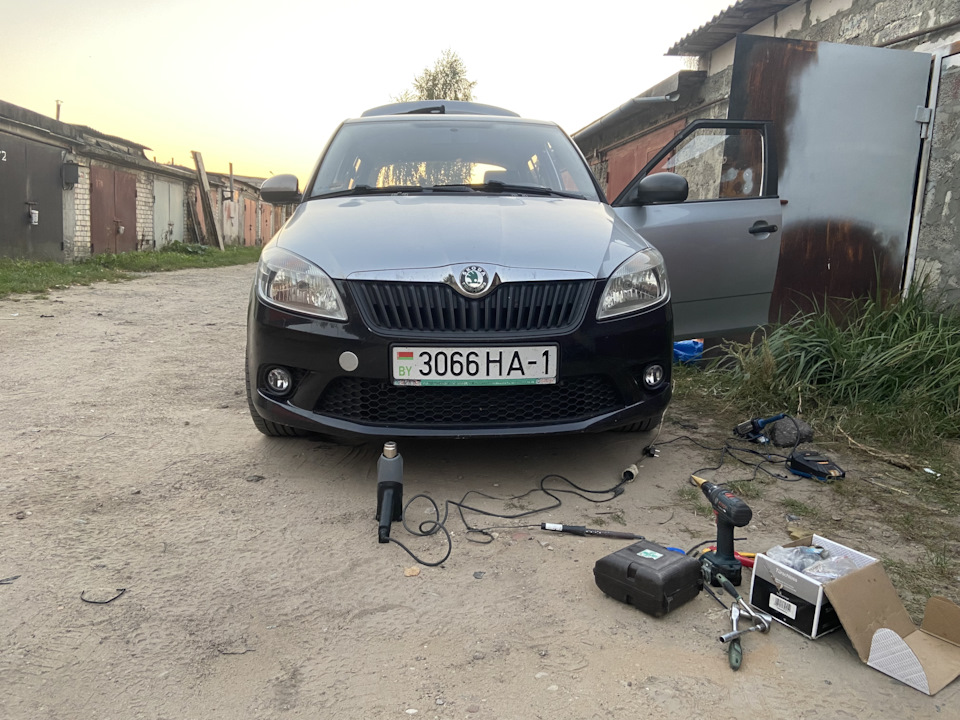 Бампер RS, VRS — Skoda Fabia Mk2, 1,2 л, 2011 года | тюнинг | DRIVE2
