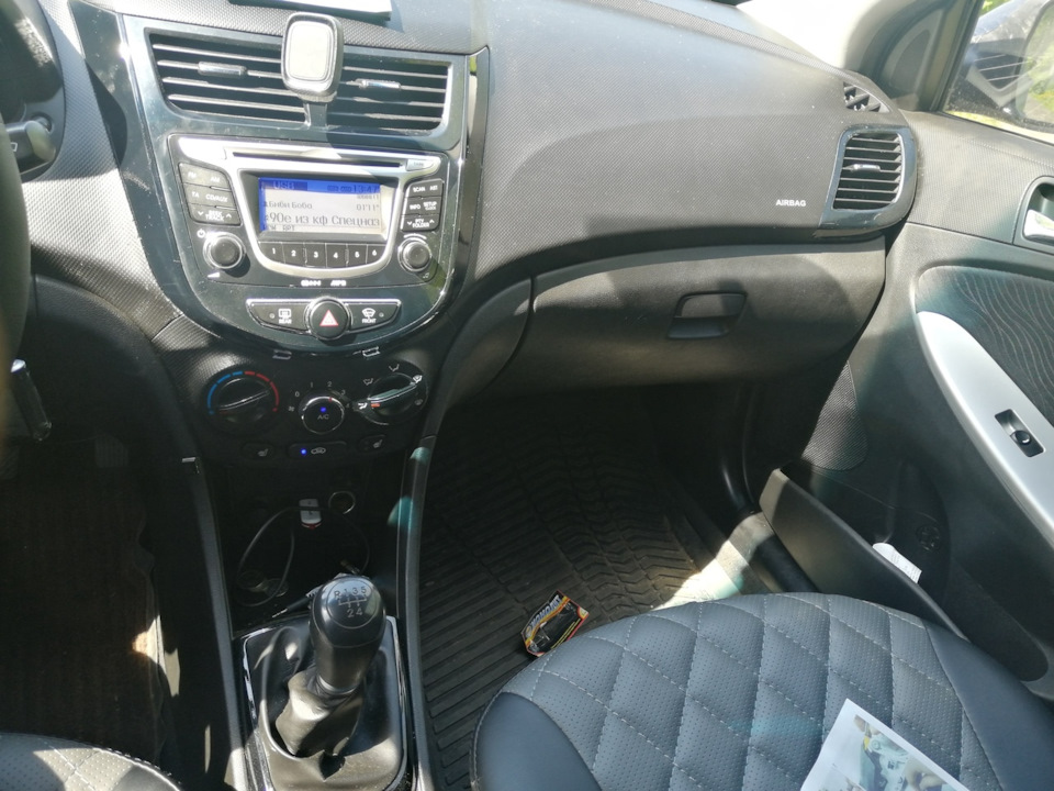 №8 перетяжка руля в кожу и серый пластик в черный глянец Demo версия ...