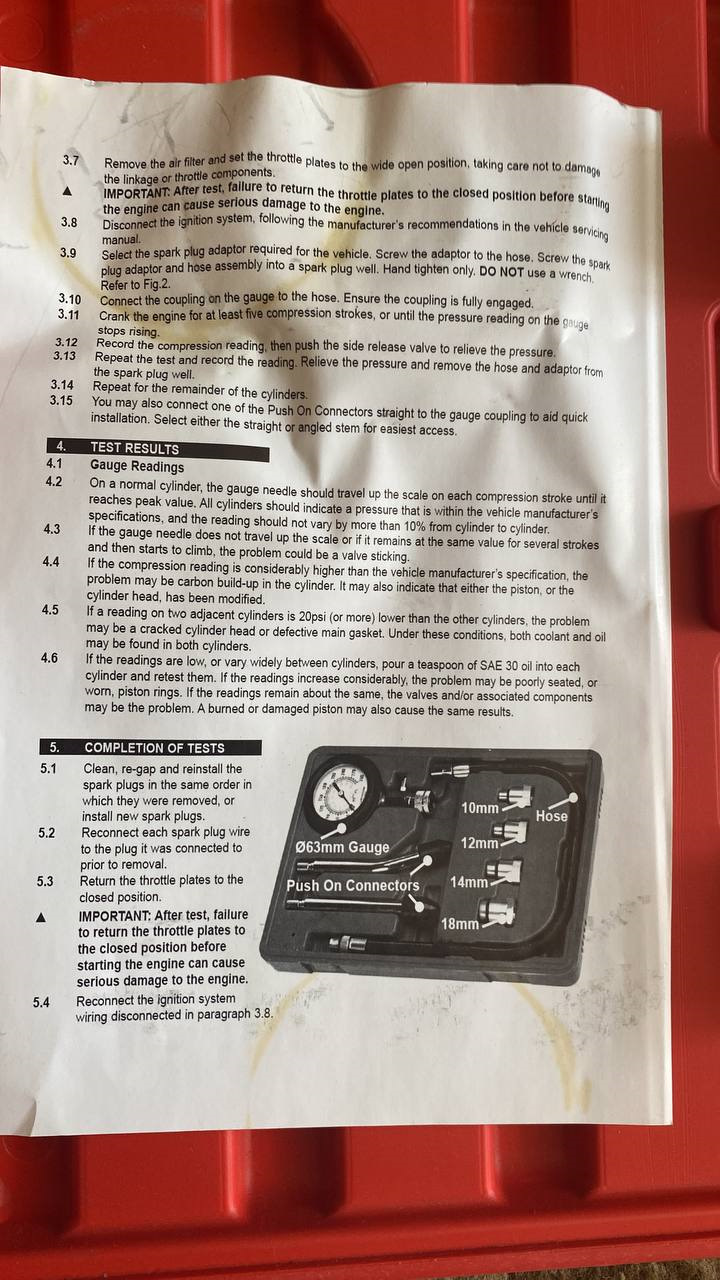 Замер компрессии Гольф 4 2.0(АРК-АЕG) — Volkswagen Golf Mk4, 2 л, 2001 ...