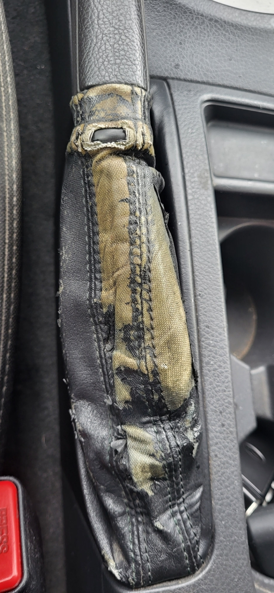 Чехол ручника Subaru Impreza — Subaru Impreza (GE, GH), 2 л, 2008 года ...