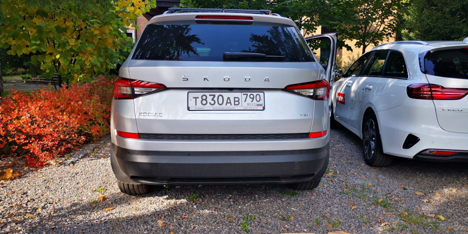 Имитация выхлопа на мишку=) — Skoda Kodiaq (1G), 2 л, 2020 года ...