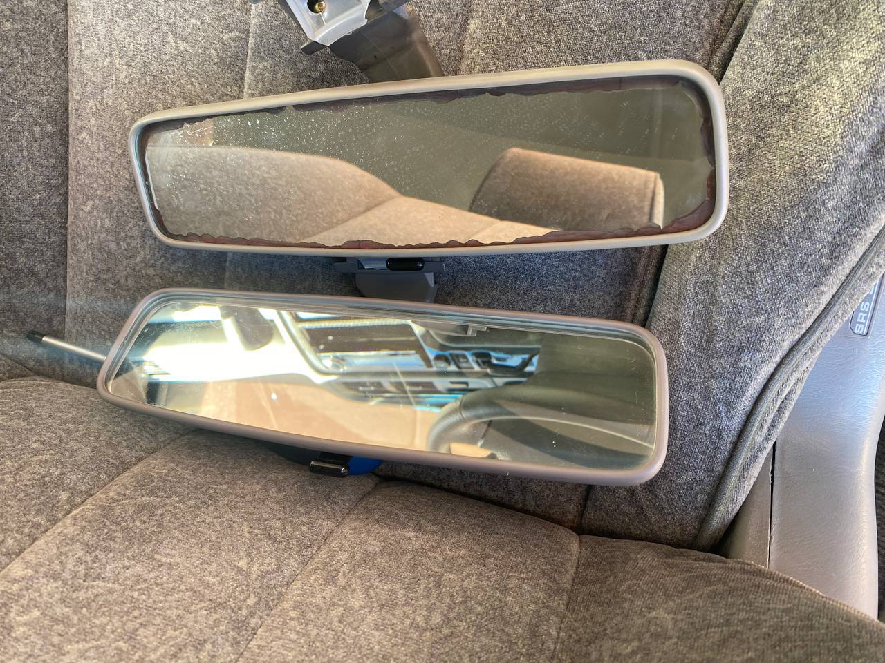 Установка уголков зеркал и замена зеркала заднего вида — Toyota Cresta ...