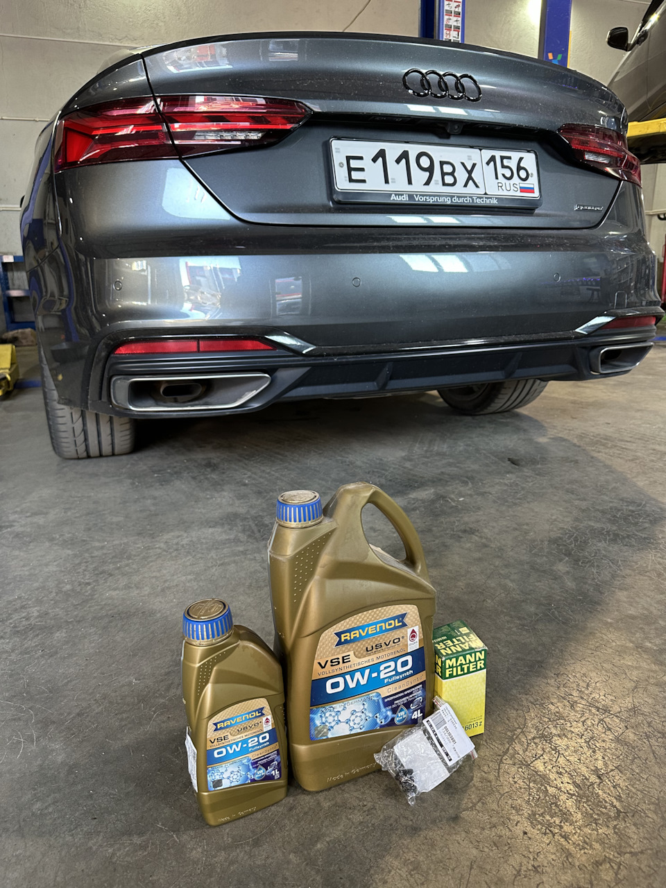 #9 Замена масла ДВС. Переход на 5-30? — Audi A5 Sportback (2G), 2 л ...