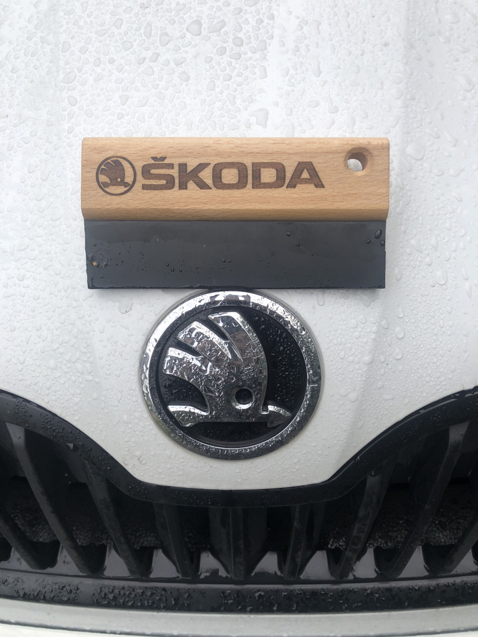 Водосгонка — Skoda Rapid (1G), 1,6 л, 2014 года | аксессуары | DRIVE2