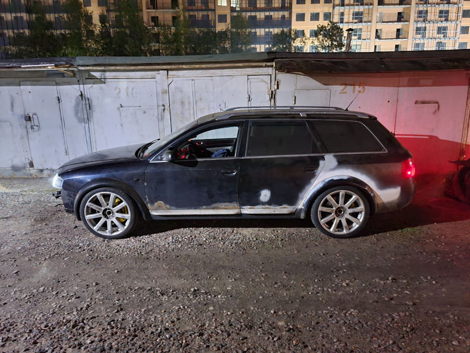 Стала ниже на 1-1.5 см после 1к пробега и всё ещё ждёт покраску) — Audi Allroad (C5)