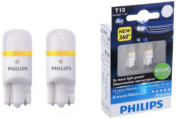 Филипс желтый. Т10 светодиодная лампа Филипс 5500k. Vision led Philips 4500k т10 w5w. Филипс диоды т10 желтые. W5w Philips 4000k лампа накаливания габариты.