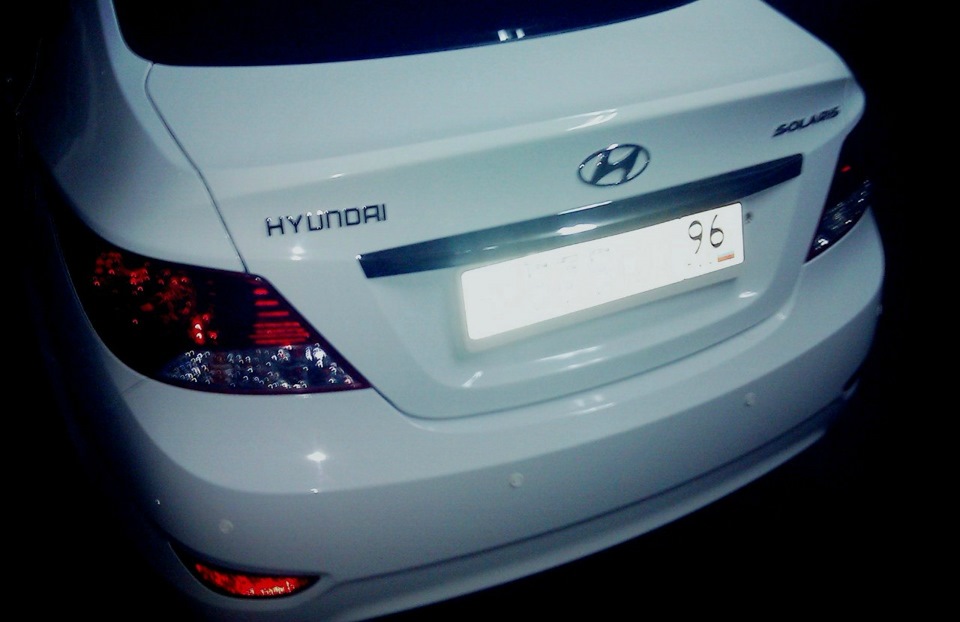 Диодные лампы в салоне/багажнике/габаритах — Hyundai Solaris (1G), 1,6 ...