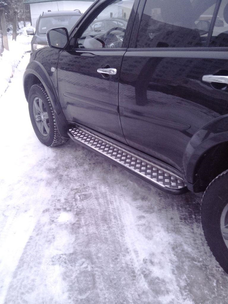 Установил подножки — Mitsubishi Pajero Sport (2G), 2,5 л, 2014 года ...