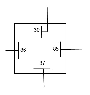 Реле автомобильное 4 х контактное схема