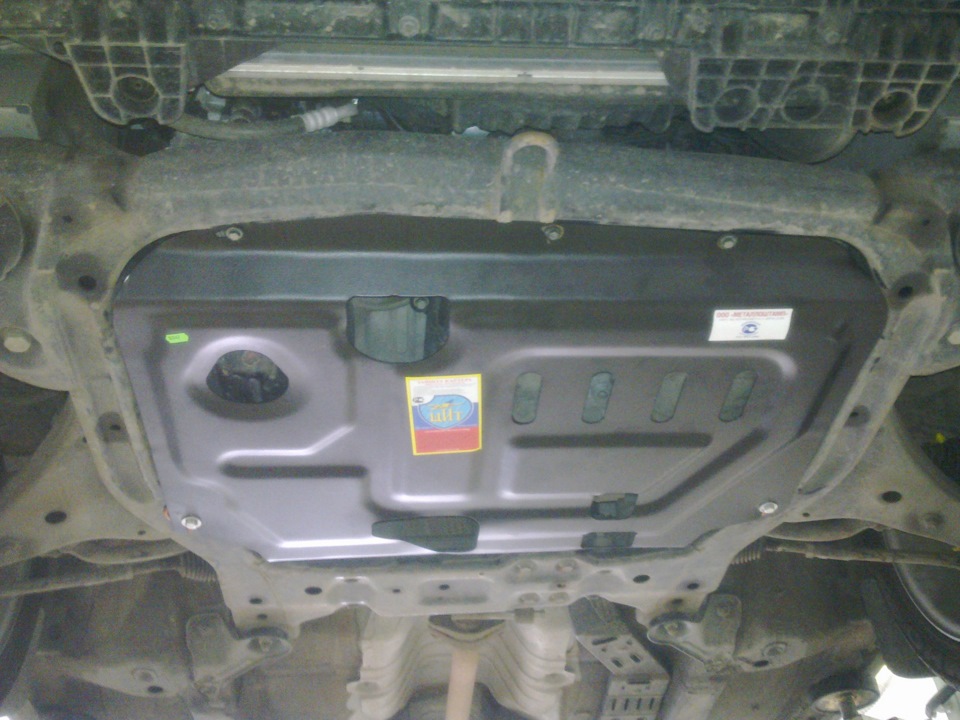 защита картера — KIA Ceed (1G), 1,6 л, 2012 года | аксессуары | DRIVE2