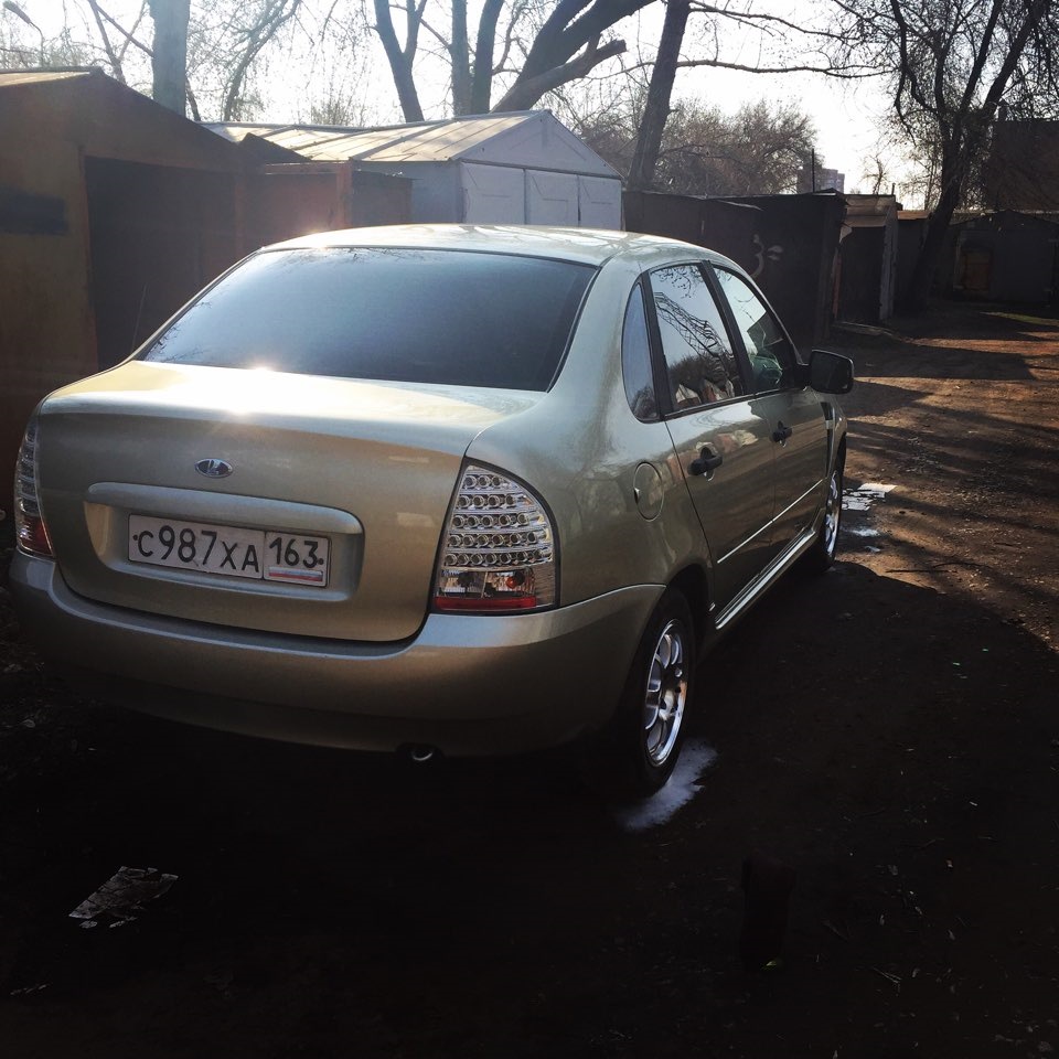Помылись с полиролью) — Lada Калина седан, 1,6 л, 2007 года | мойка ...