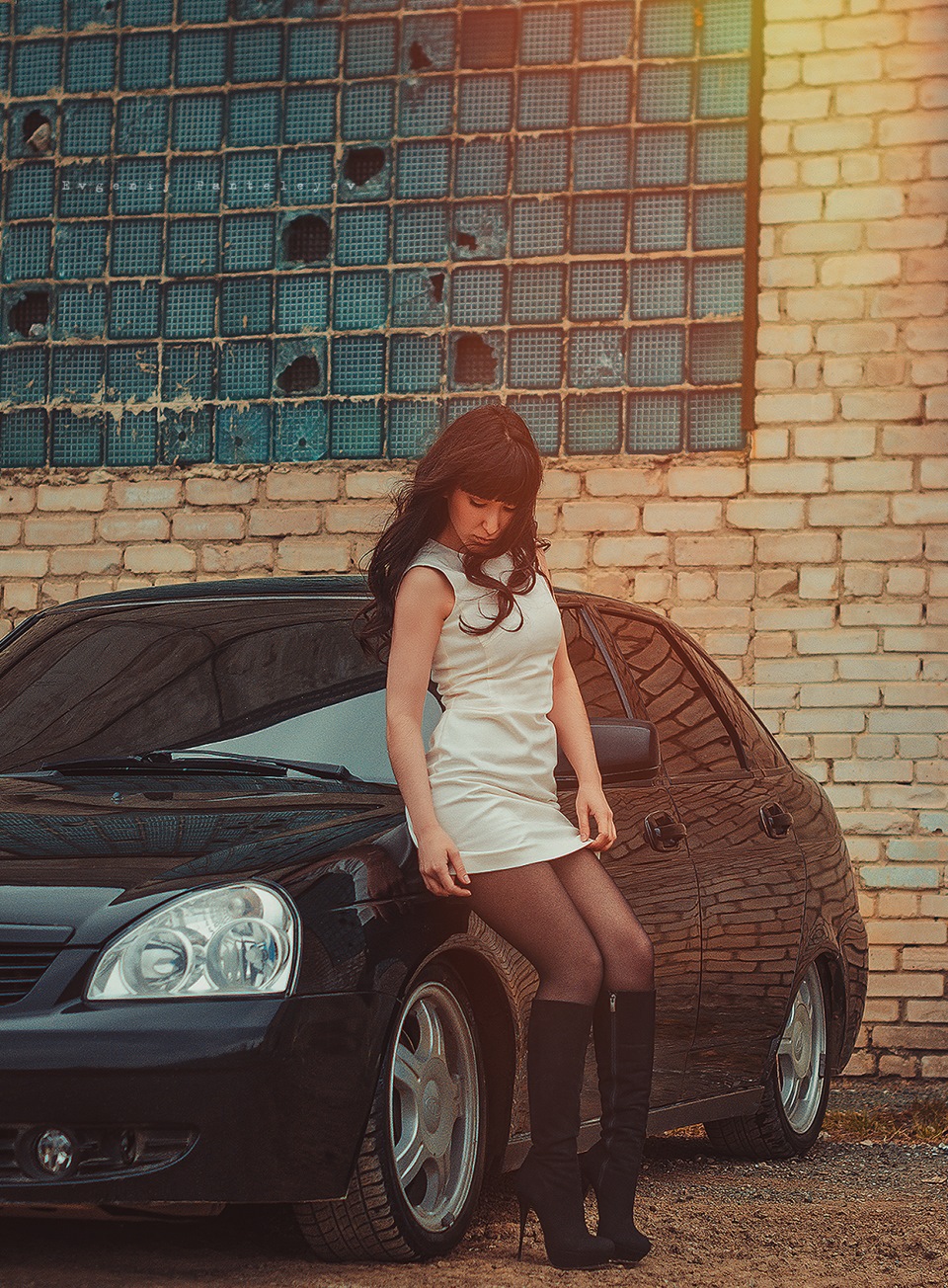 Фотосессия Elly and Priora — Сообщество «Girls & Cars» на DRIVE2