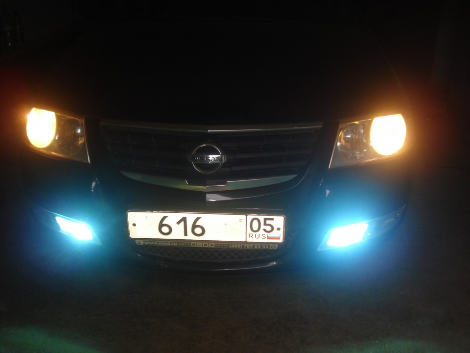 Замена паворотников с муляжами на ПТФ — Nissan Almera Classic (B10), 1 ...