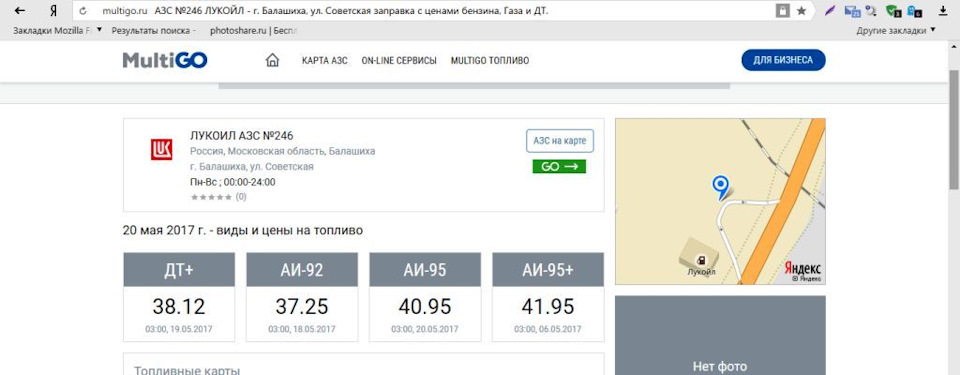 Multigo карта азс