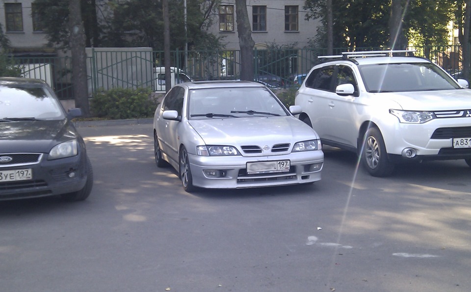 Вот так выгледит после установки стоек TEIN — Nissan Primera (P11), 2 л ...