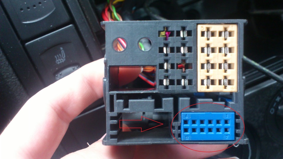 распиновка штатной магнитолы фольксваген
