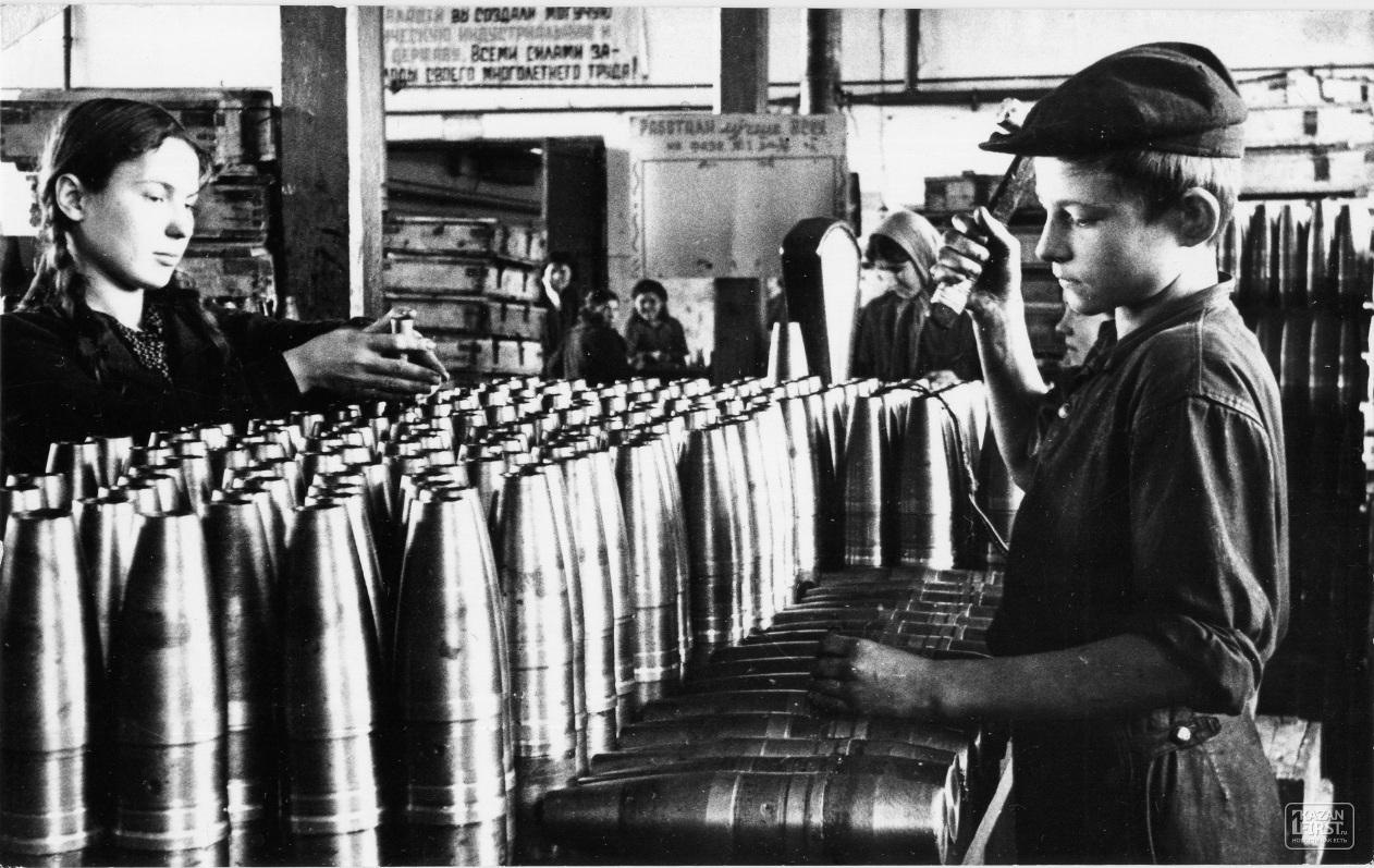 Дети на войне 1941-1945 на заводе