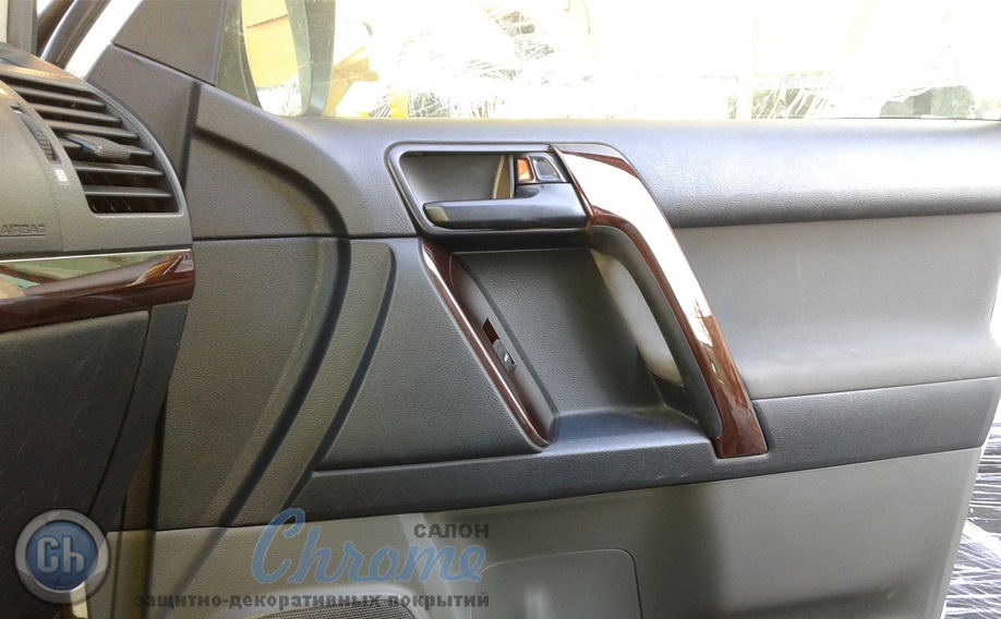 Вставки на Land Cruser Prado 150 под дерево — Chrome на DRIVE2