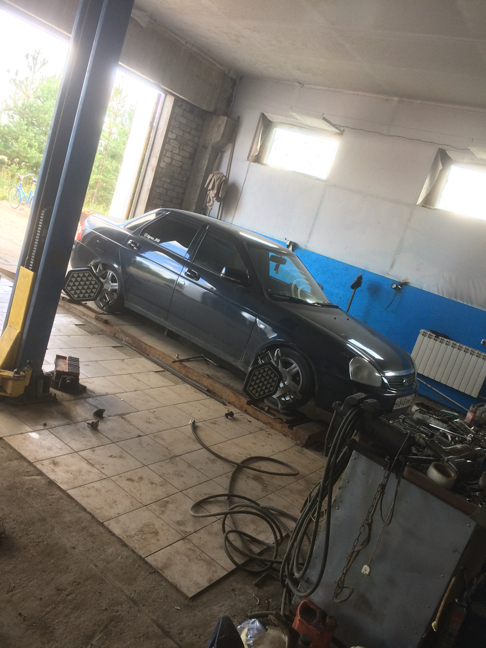 Сход развал. — Lada Приора седан, 1,6 л, 2008 года | визит на сервис ...