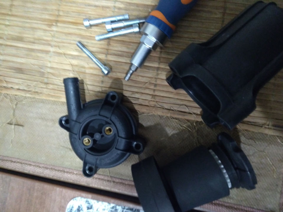 Замена шлангов ГБО и установка корпусного фильтра тонкой очистки ...