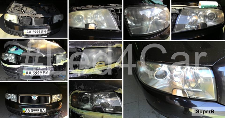 Восстановление поверхности стекол фар на SuperB. — Led4Car на DRIVE2