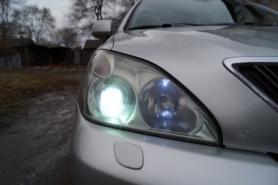 Ставим ветровики и светодиоды в габариты — Lexus RX (2G), 3 л, 2003 ...