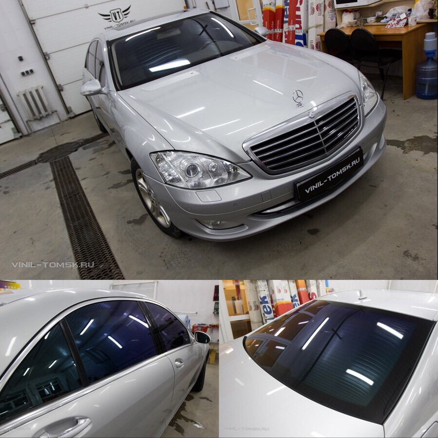 Тонировка — Mercedes-Benz S-Class (W221), 5,5 л, 2008 года | стайлинг |  DRIVE2