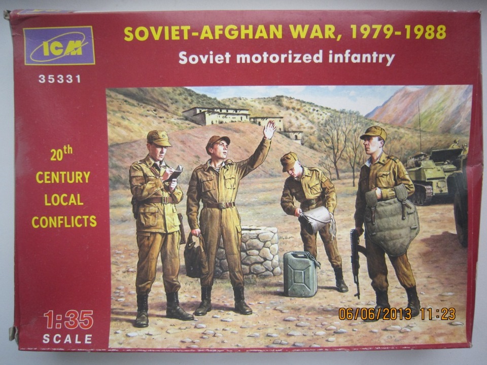 1979 1988. Soviet Afghan War 1979-1988 1:35. ICM 35331. 1/35 Советские саперы, война в Афганистане 1979-1988. Советские мотострелки (1979-1988).