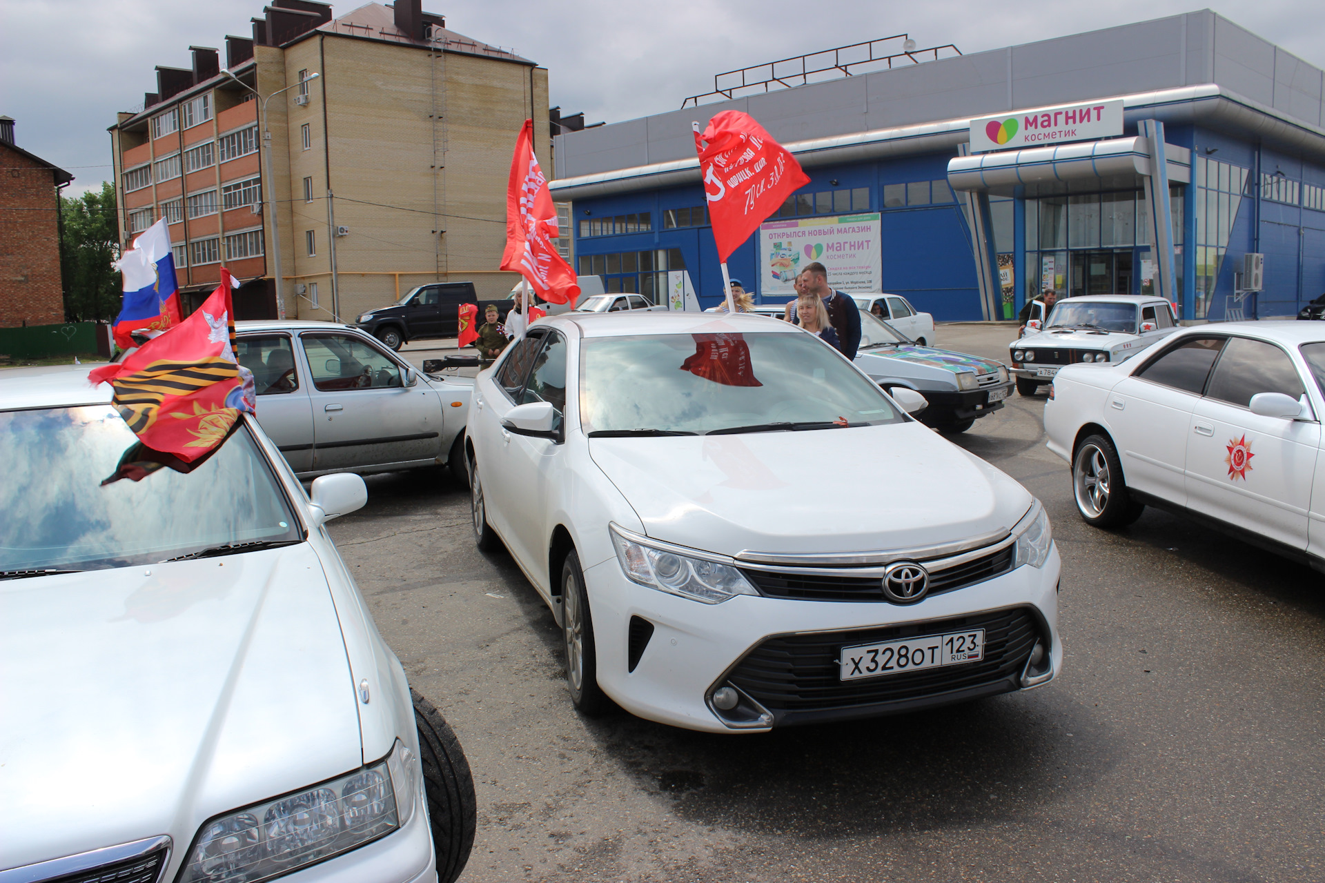 Автопробег 9 мая 2017 Краснодарский край г. Гулькевичи. — Toyota Camry  (XV50), 2 л, 2015 года | покатушки | DRIVE2