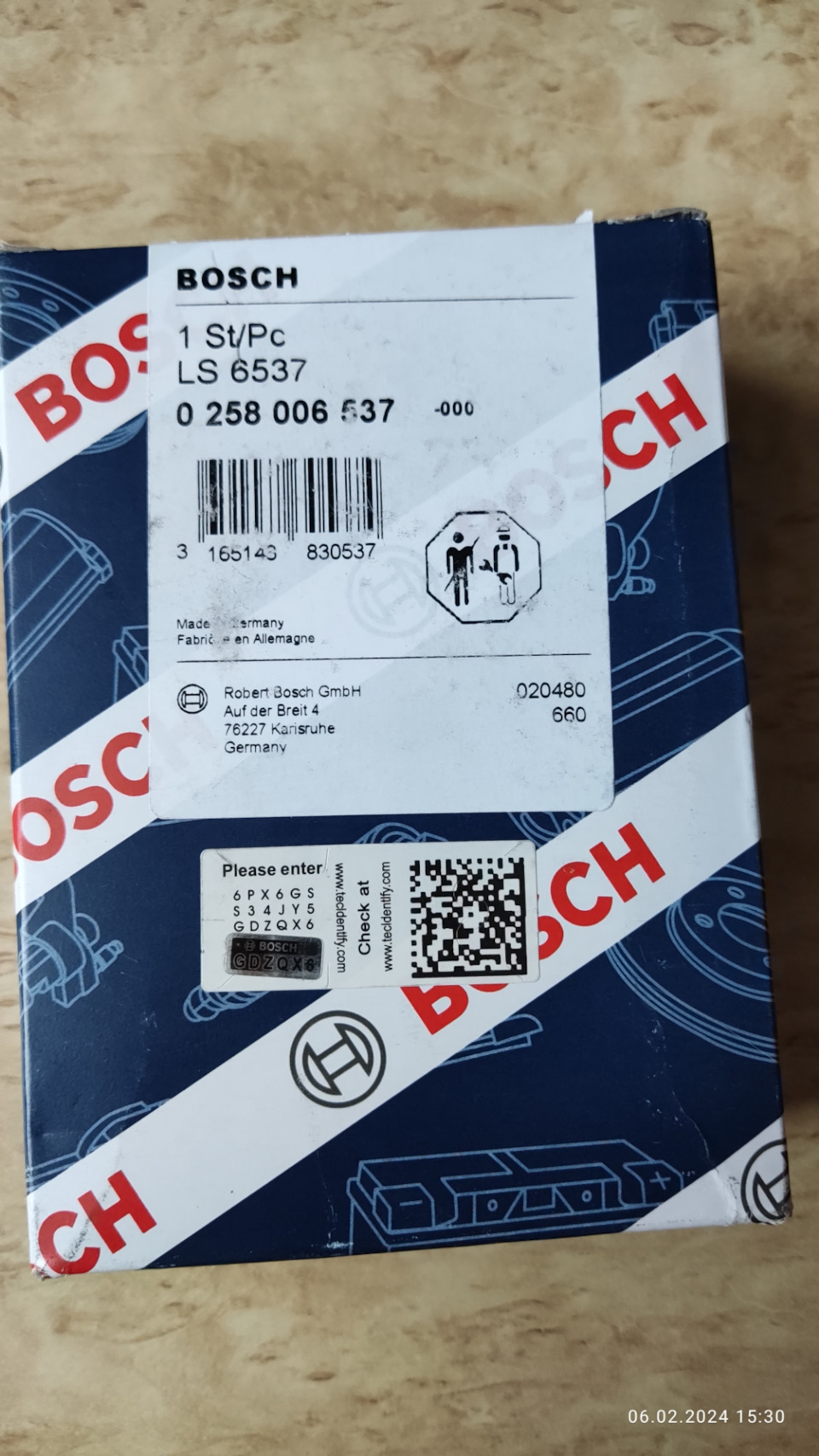 Подделка лямбда-зонда BOSCH 0 258 006 537 — BYD F3, 1,6 л, 2007 года |  запчасти | DRIVE2