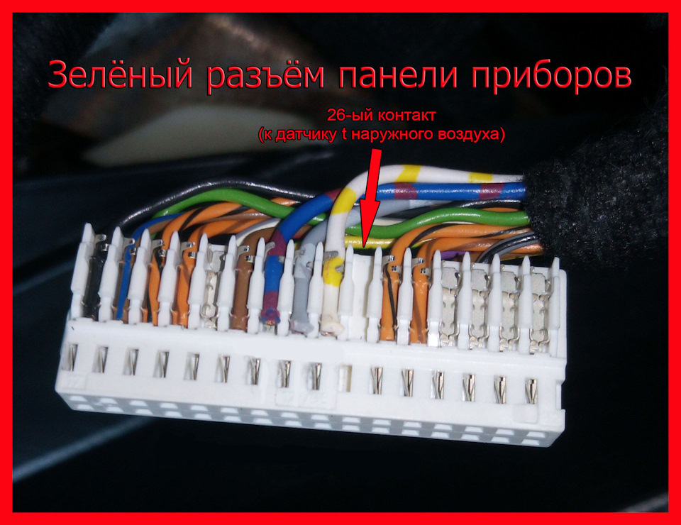 Расположение проводов в панели приборов рио 3