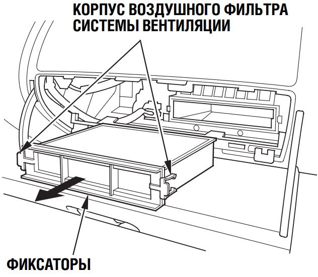 Схема фильтр салонный фильтр