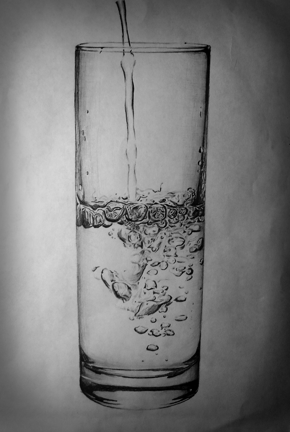 Вода карандашом