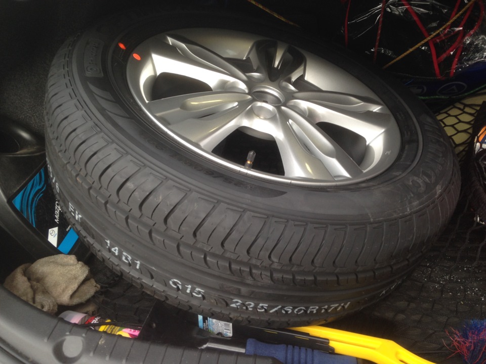 И так к лету "Оох" готов. Дисули R17 OEM — Hyundai ix35, 2 л, 2010 года ...