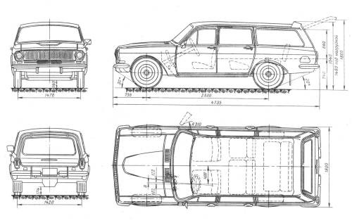 Чертеж волги 3110