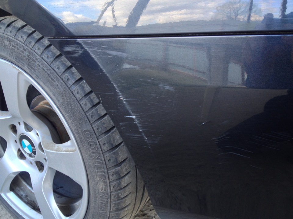 Полировка мелких царапин и сколов — BMW 3 series Coupe (E92), 2 л, 2010 ...