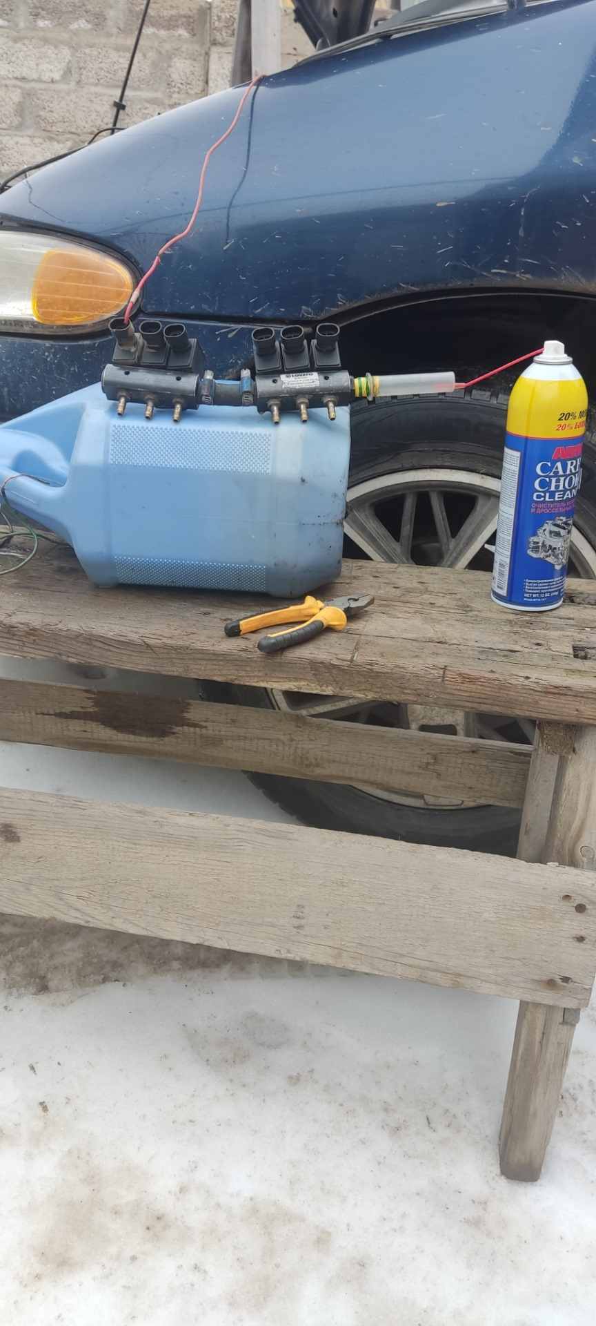 Промывка газовых форсунок — Dodge Caravan III, 3 л, 1999 года | своими ...