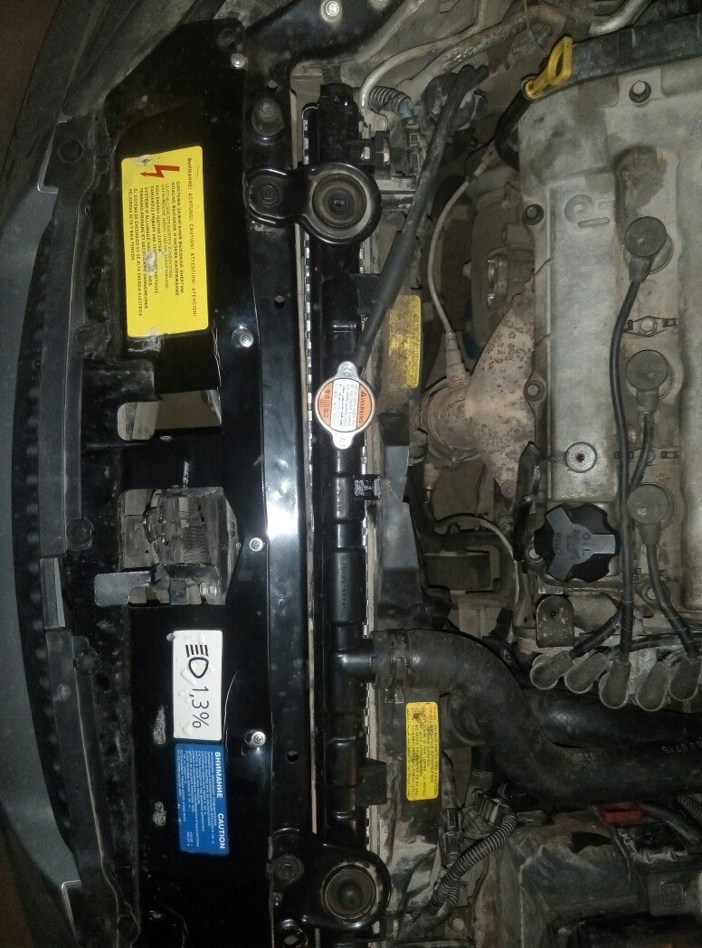 Замена радиатора — Hyundai Tiburon (GK), 2,7 л, 2002 года | визит на ...