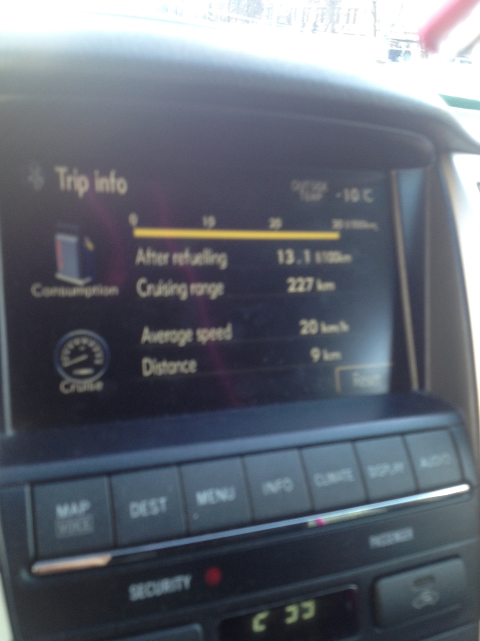 Photo from the logbook Lexus RX (2G)
