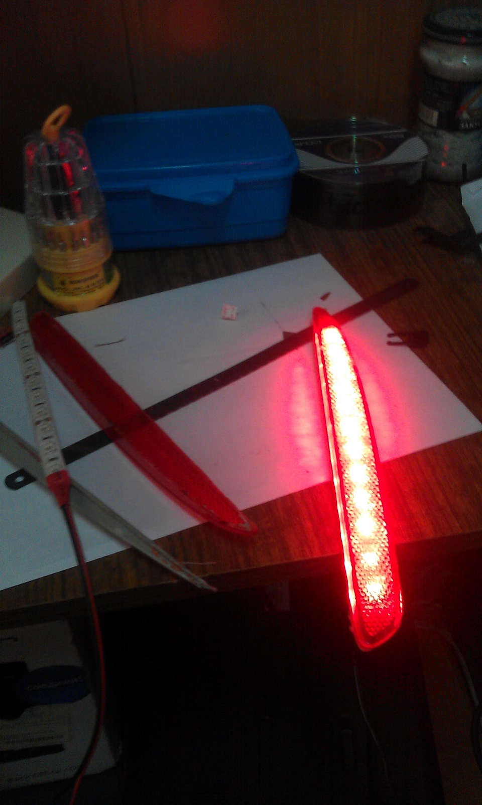 Габариты в катафоты в заднем бампере. — Mazda 6 (1G), 2 л., 2004 года ...