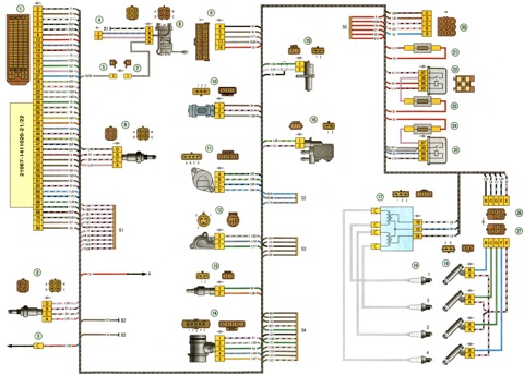 Схема эсуд ваз 2107