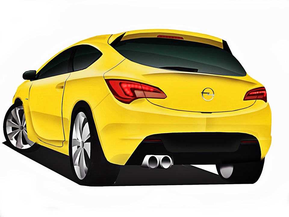 Opel astra gtc чертеж - 95 фото