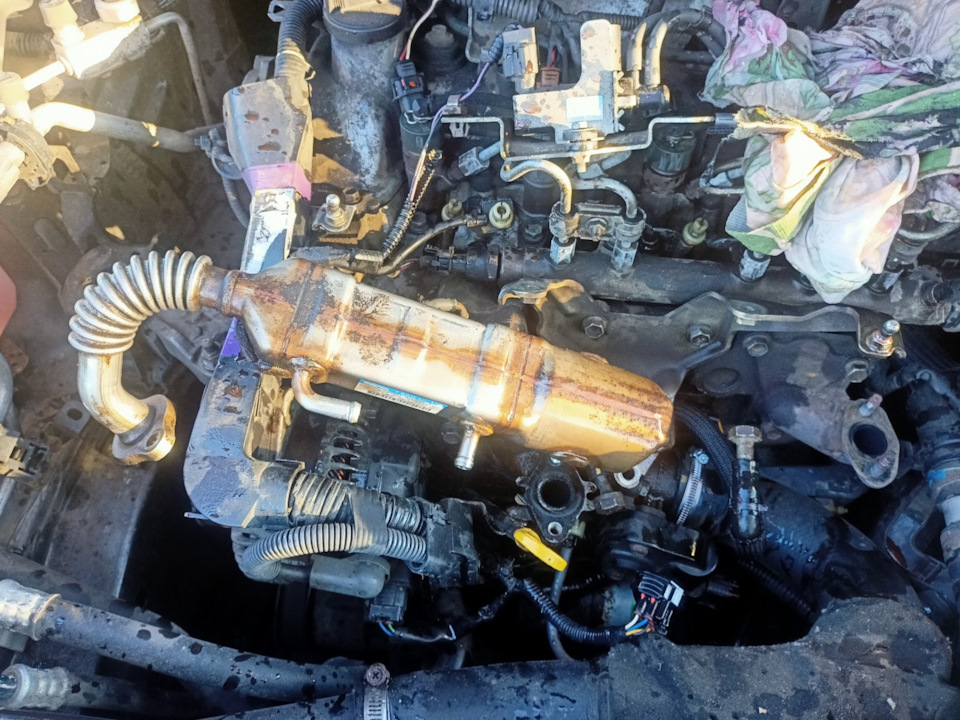 EGR чистка, ошибки P0400 и P0403 — Toyota Auris (1G), 1,4 л, 2007 года ...