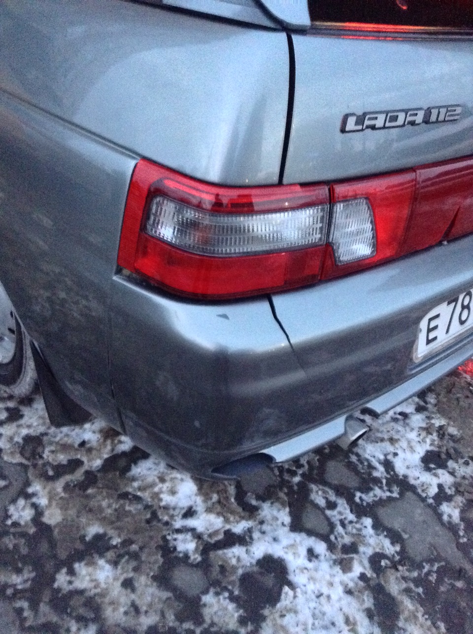 Задок. — Lada 21124, 1,6 л, 2008 года | ДТП | DRIVE2