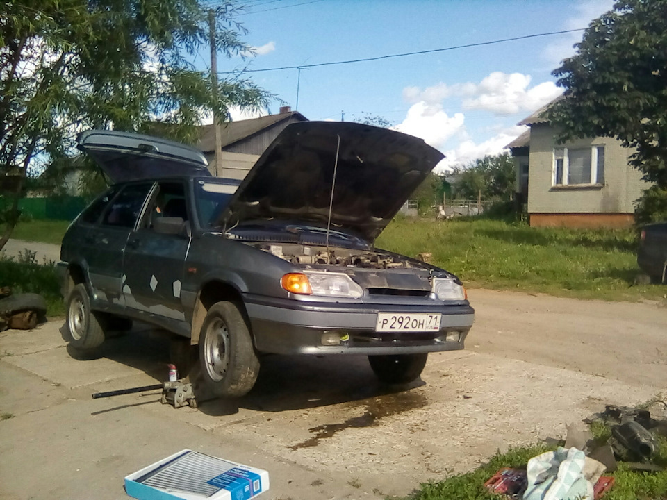 Замена радиатора и колдуна — Lada 2114, 1,5 л, 2007 года | своими ...