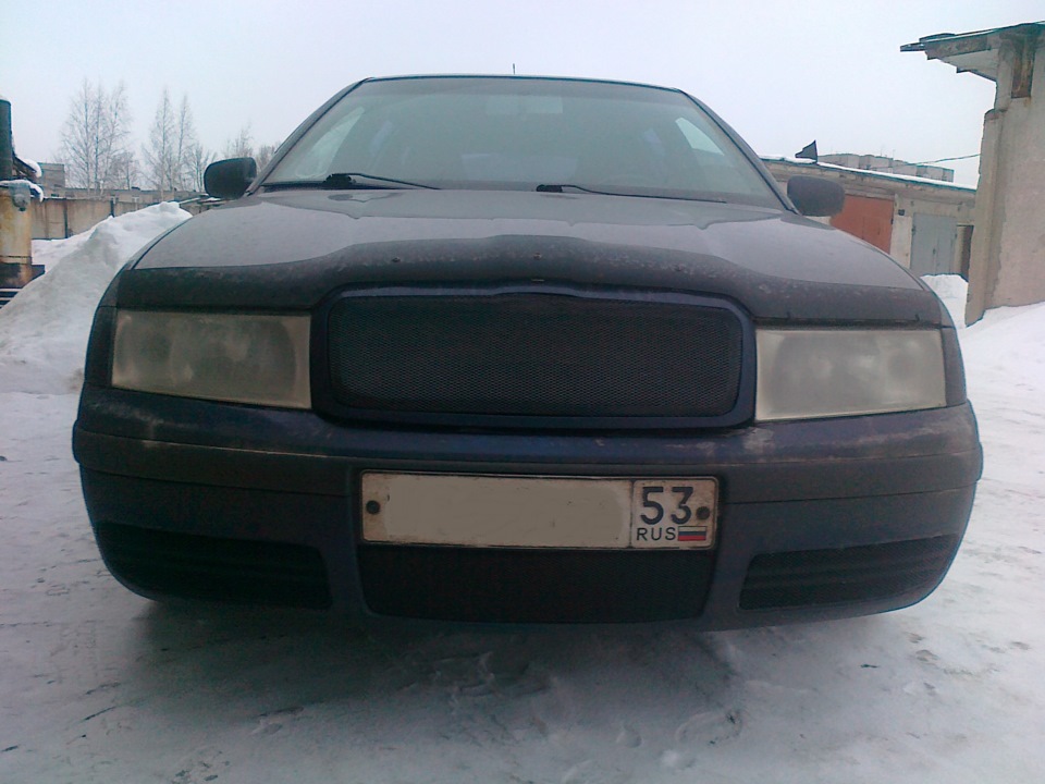 Сетка вместо решетки — Skoda Octavia Combi A4 Mk1, 1,8 л, 2003 года ...